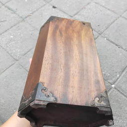 花梨木仿古筆筒 四大美女筆筒